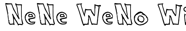NeNe WeNo Width HandWrite font preview